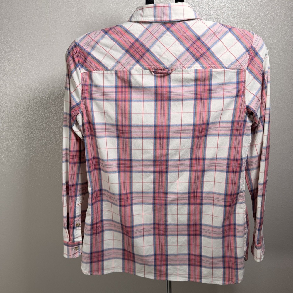 Orvis Pink Plaid Flannel Women's XS Western Button Up Shirt - Picture 11 of 14